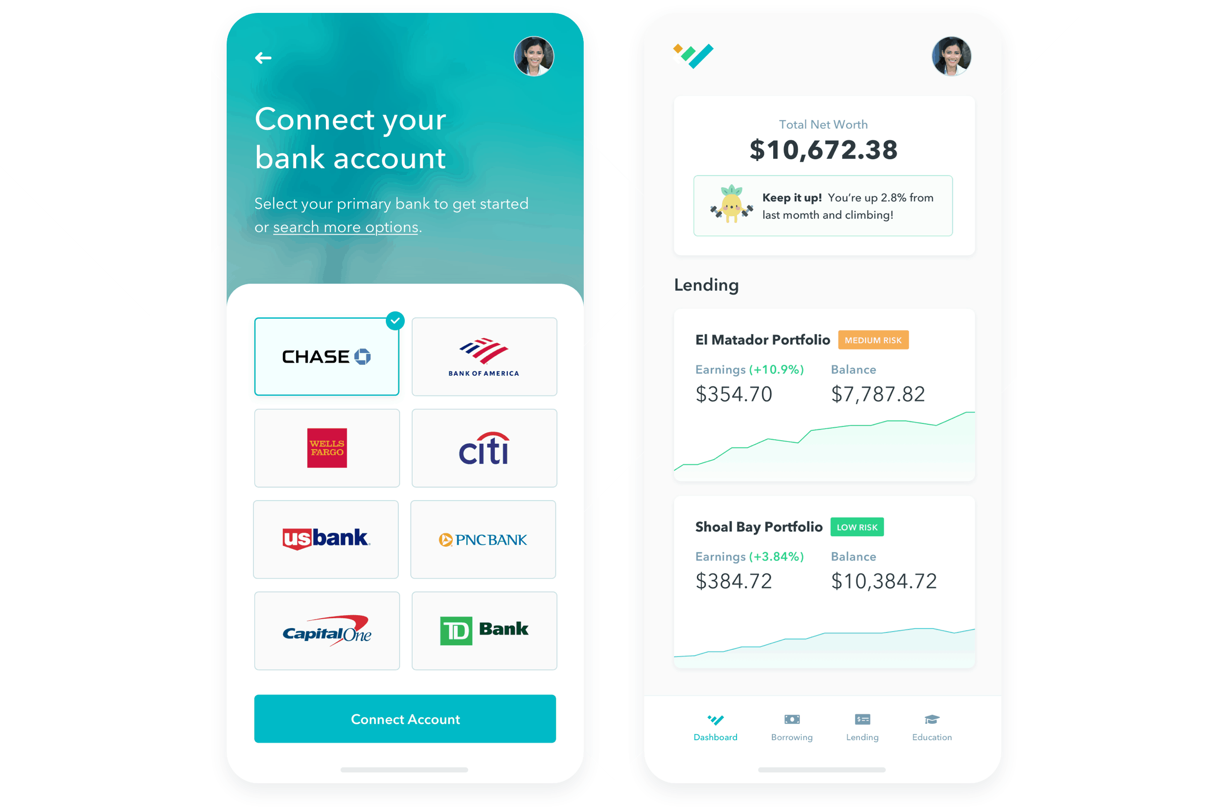 Fintech mobile application