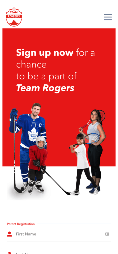 Team Rogers Mobile Website